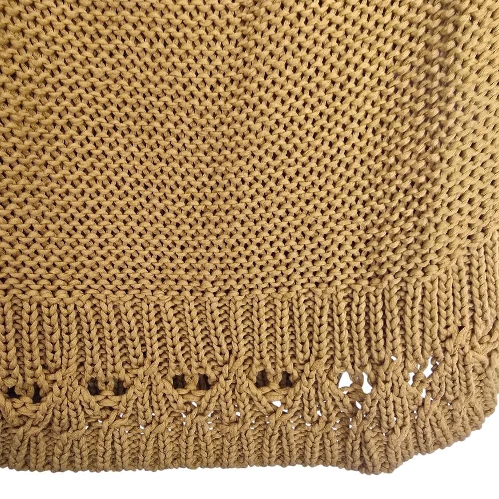 Anthropologie Mustard Yellow Knit  Sleeveless Sweater - Picture 3 of 5
